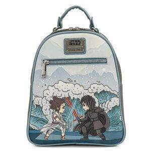 Loungefly x Star Wars Rise of Skywalker Kylo Ren and Rey Chibi Mini Backpack